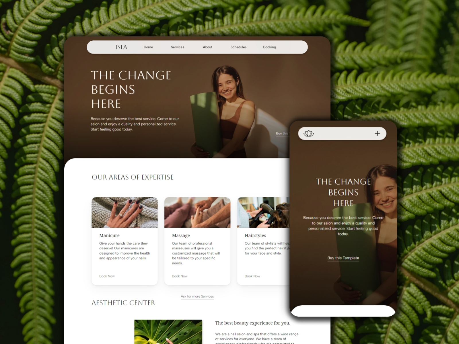 Screenshot of Isla website