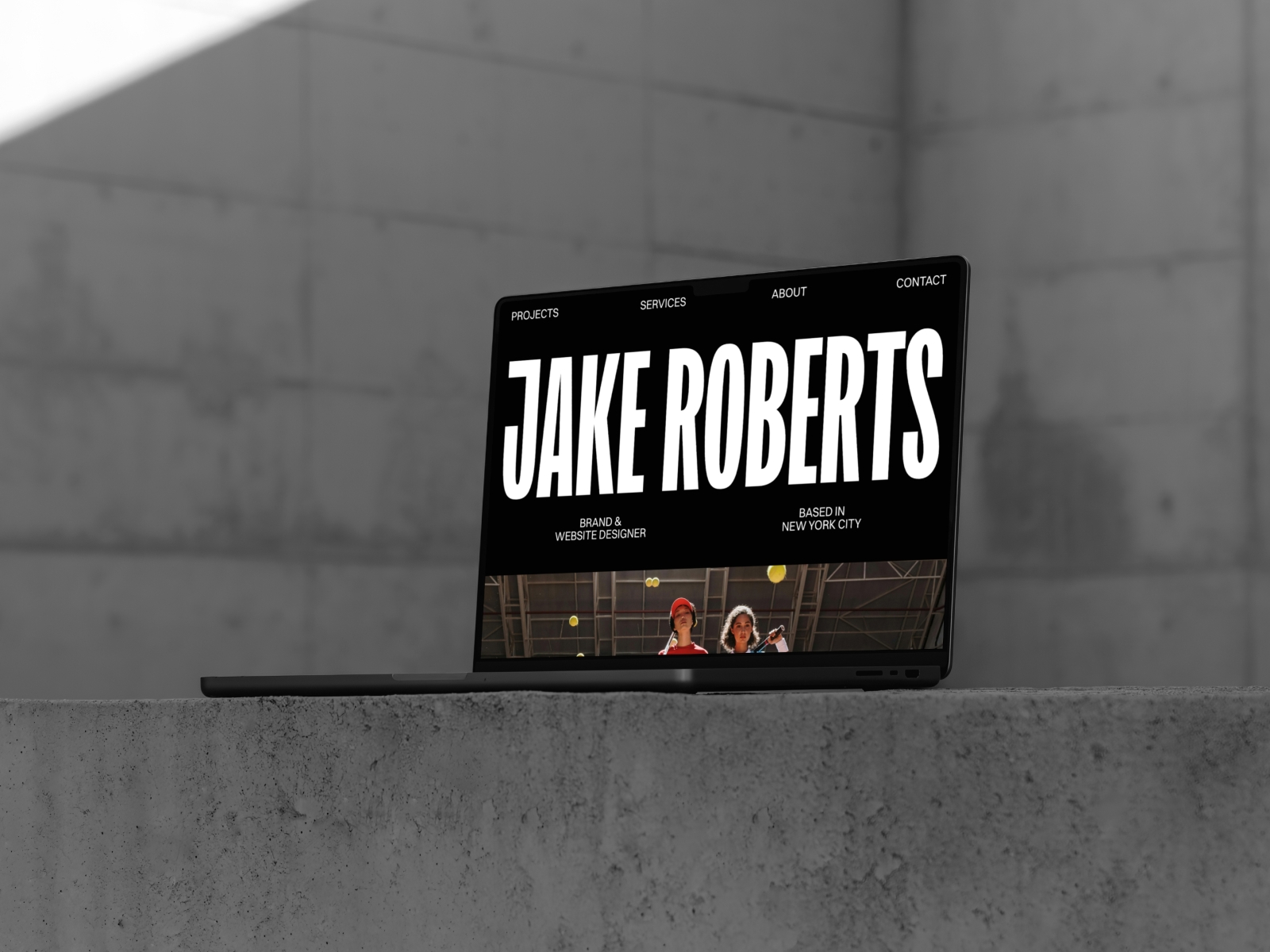 Screenshot of Jake roberts website