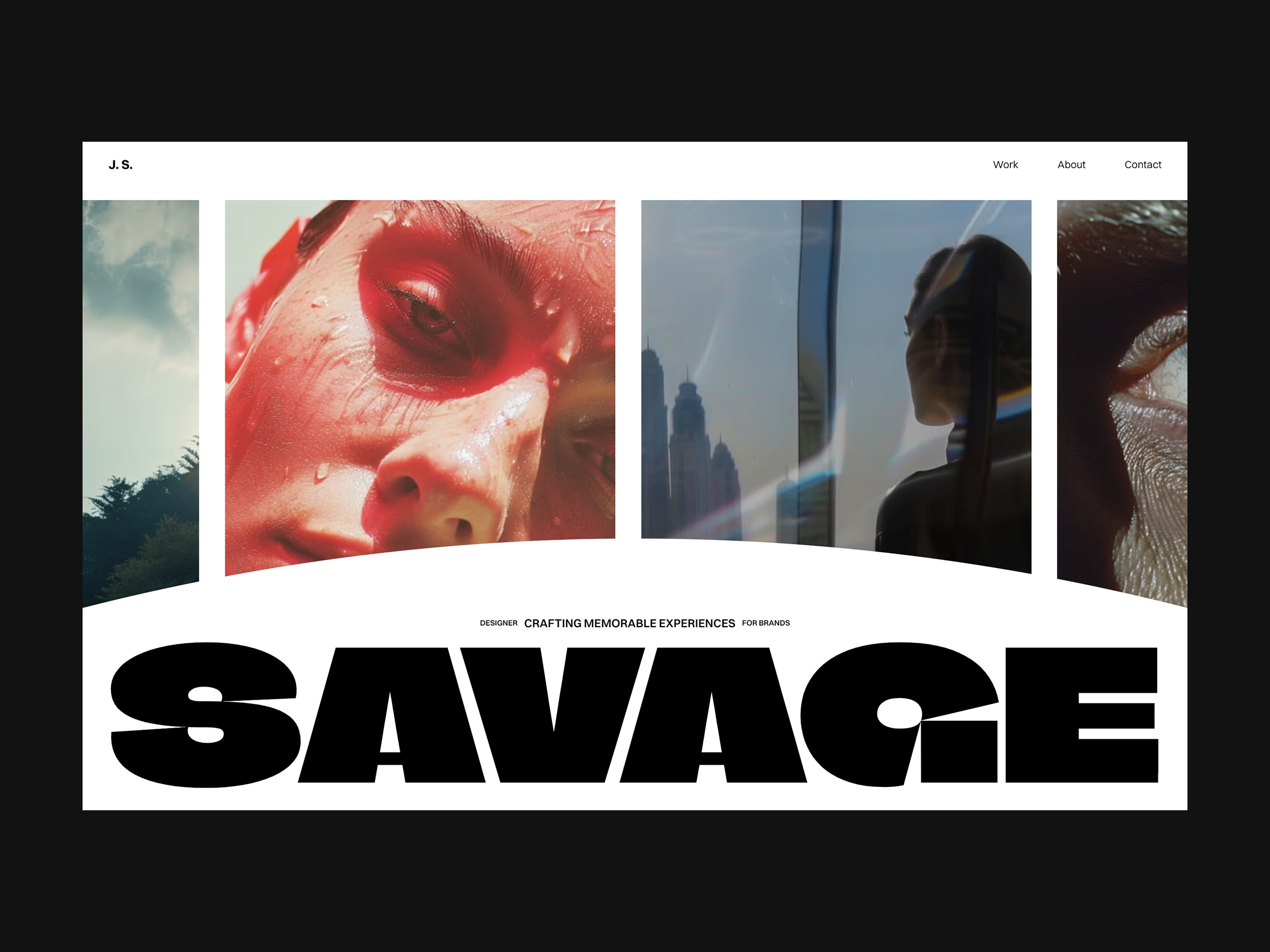 Screenshot of James savage website