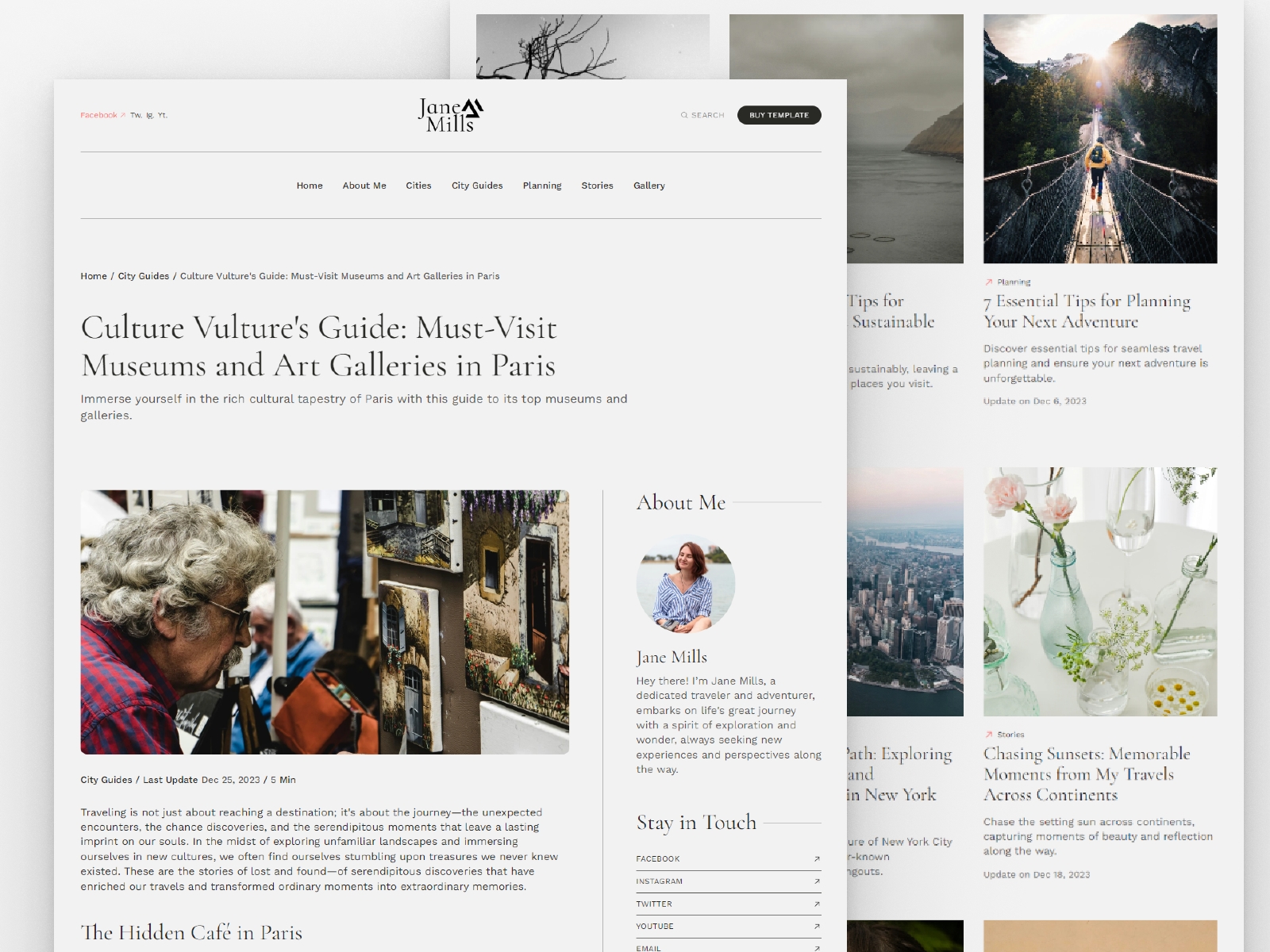 Screenshot 4 of Jane mills personal travel blogger