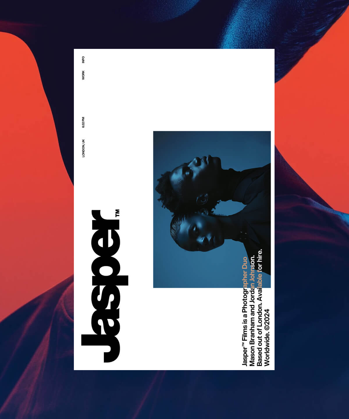 Screenshot of Jasper films website