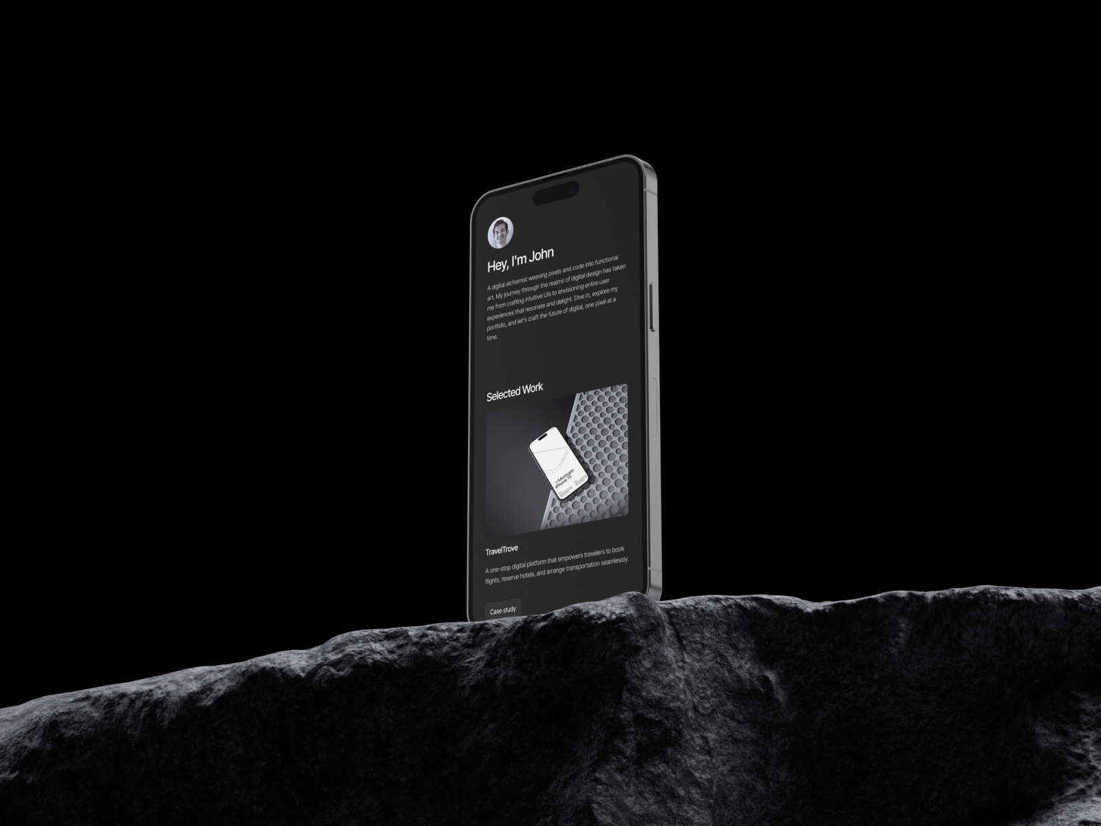 Screenshot of John website