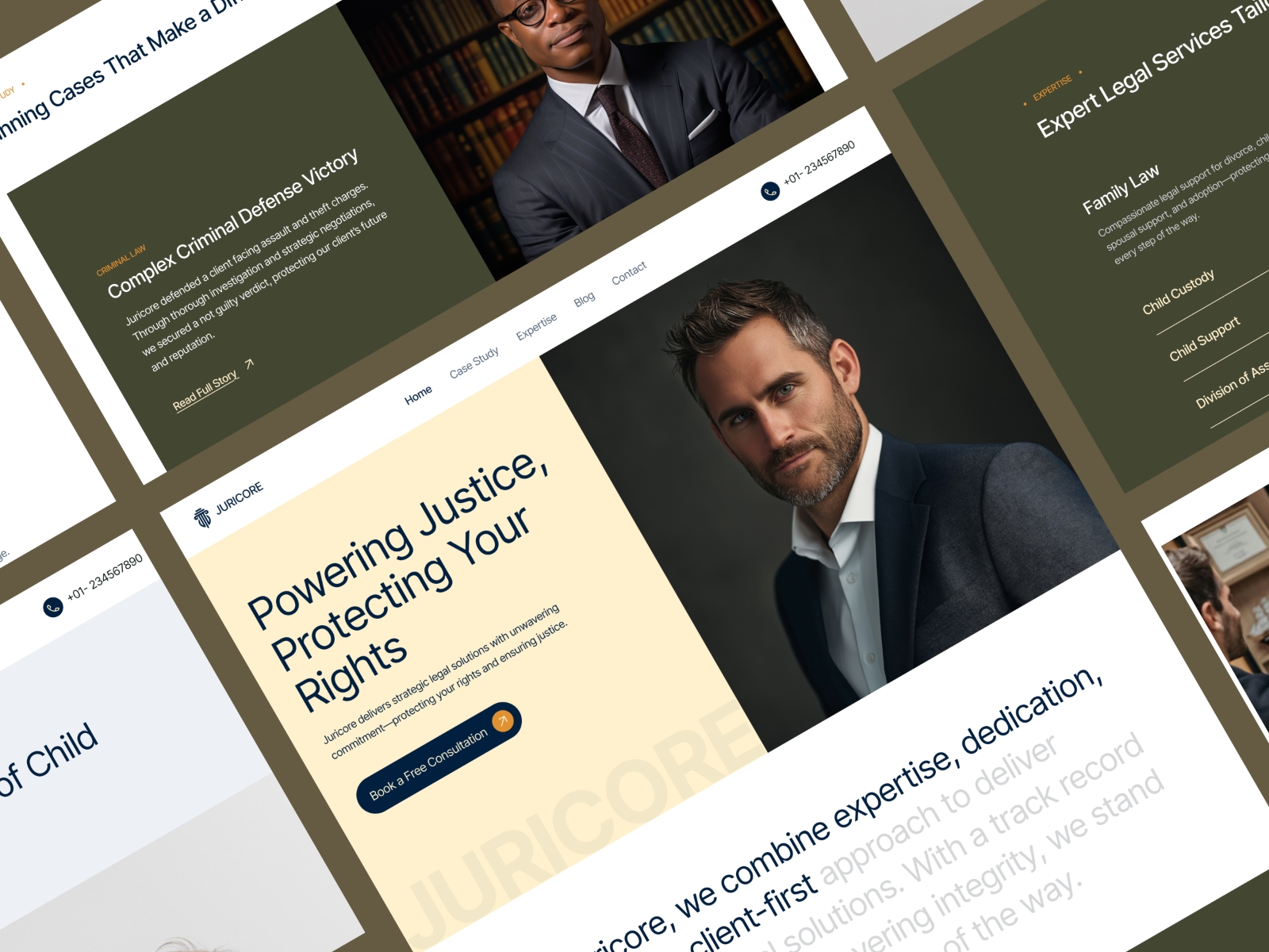 Screenshot of Juricore website