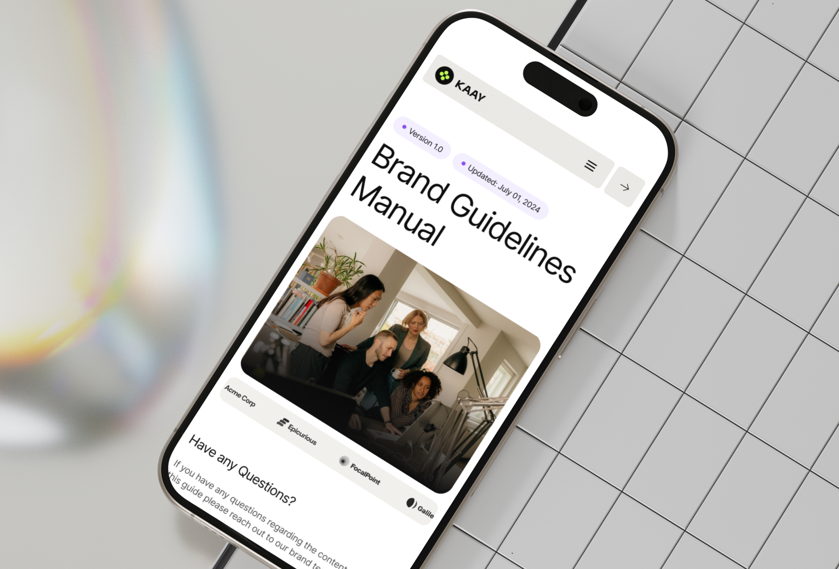 Screenshot 3 of Kaay brand guidelines template