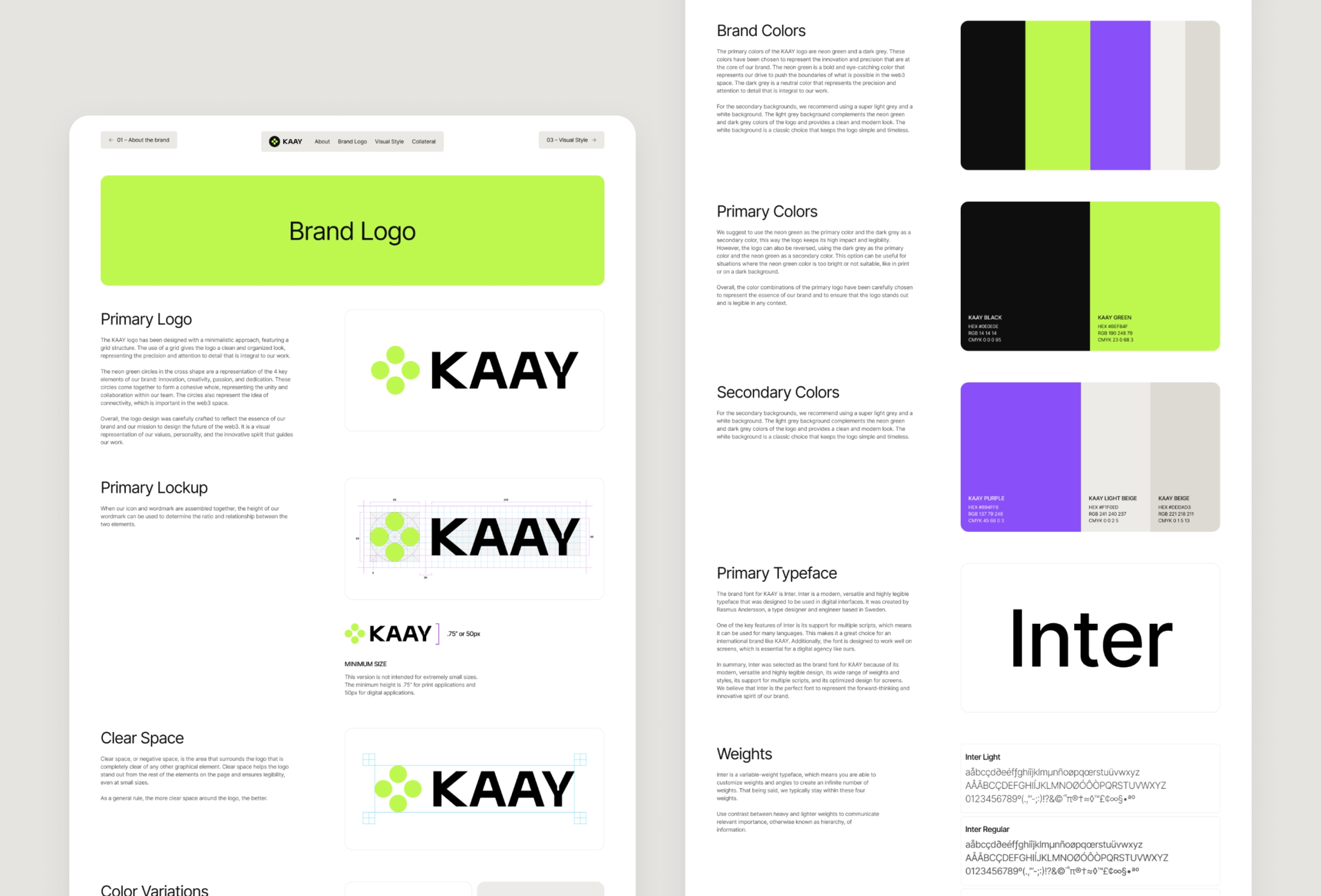 Screenshot 4 of Kaay brand guidelines template