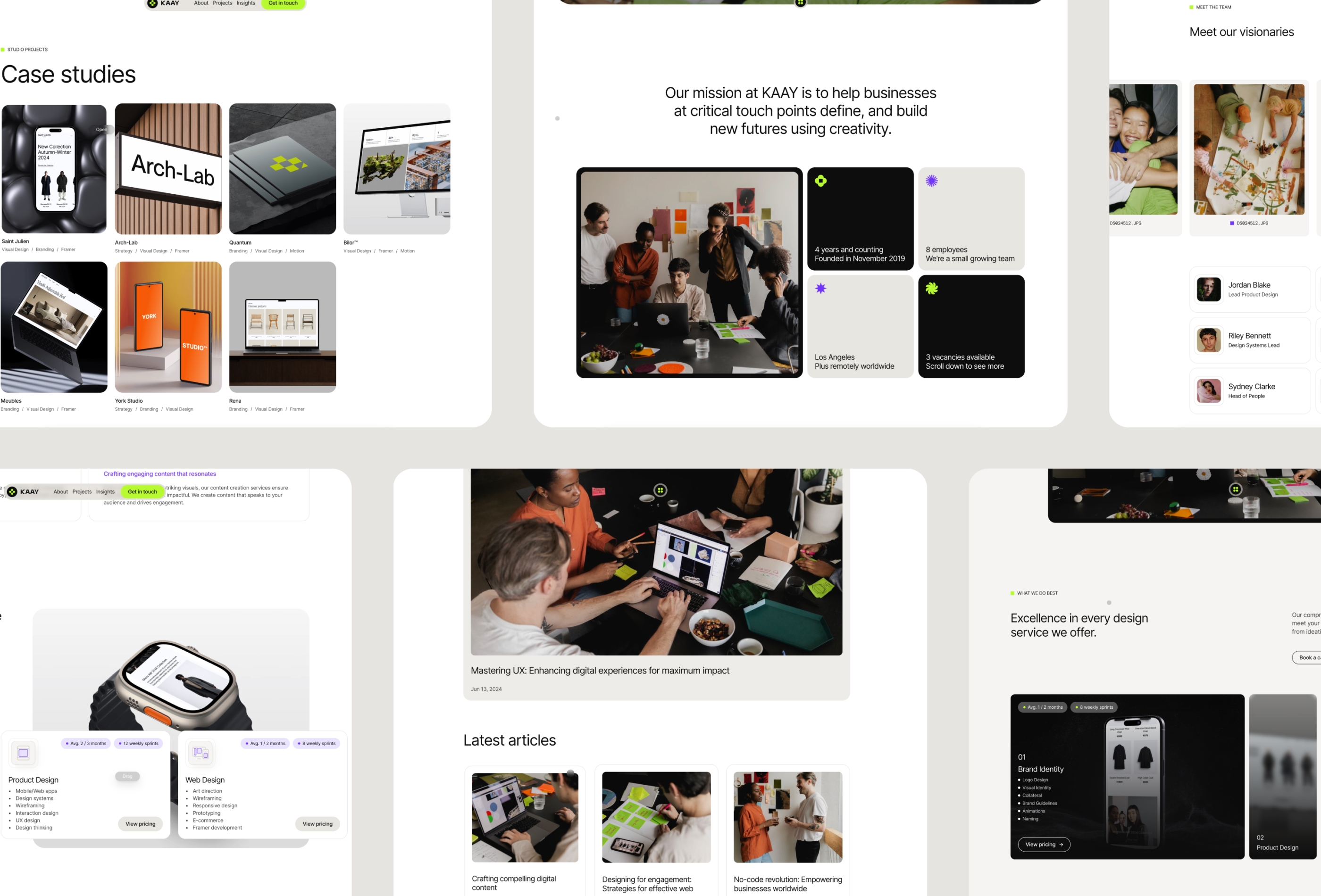 Screenshot 3 of Kaay v20 agency portfolio template