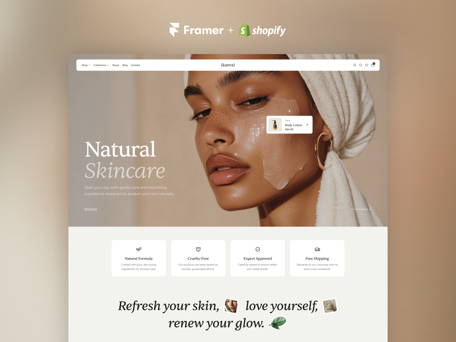 Screenshot of Kanva website
