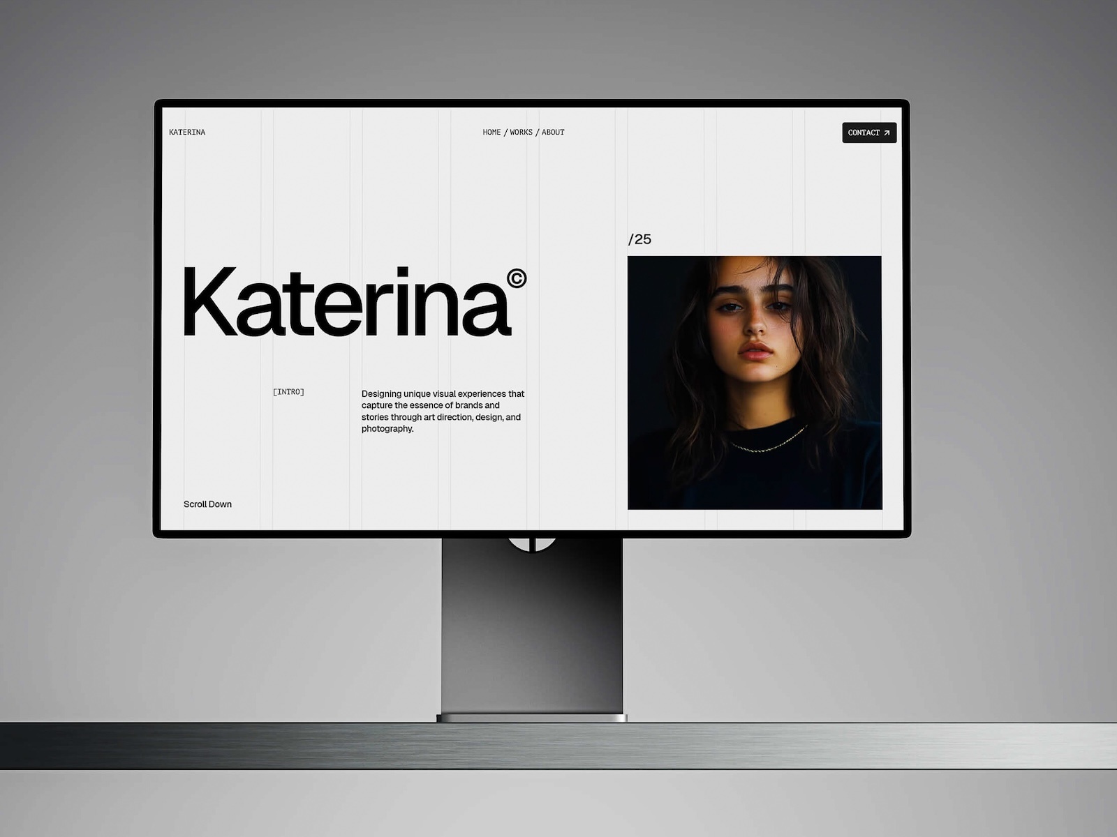 Screenshot of Katerina website