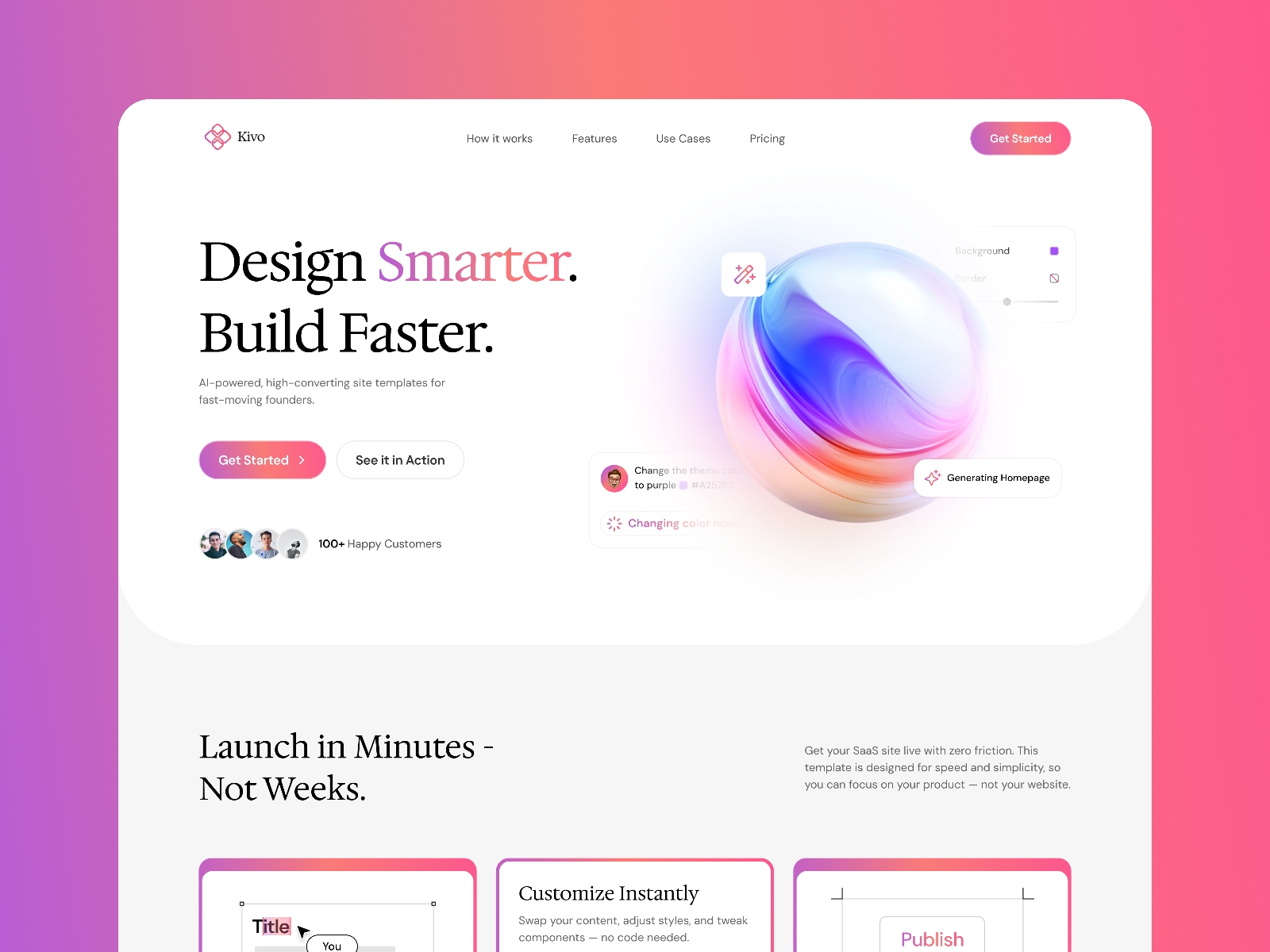 Screenshot of Kavi website