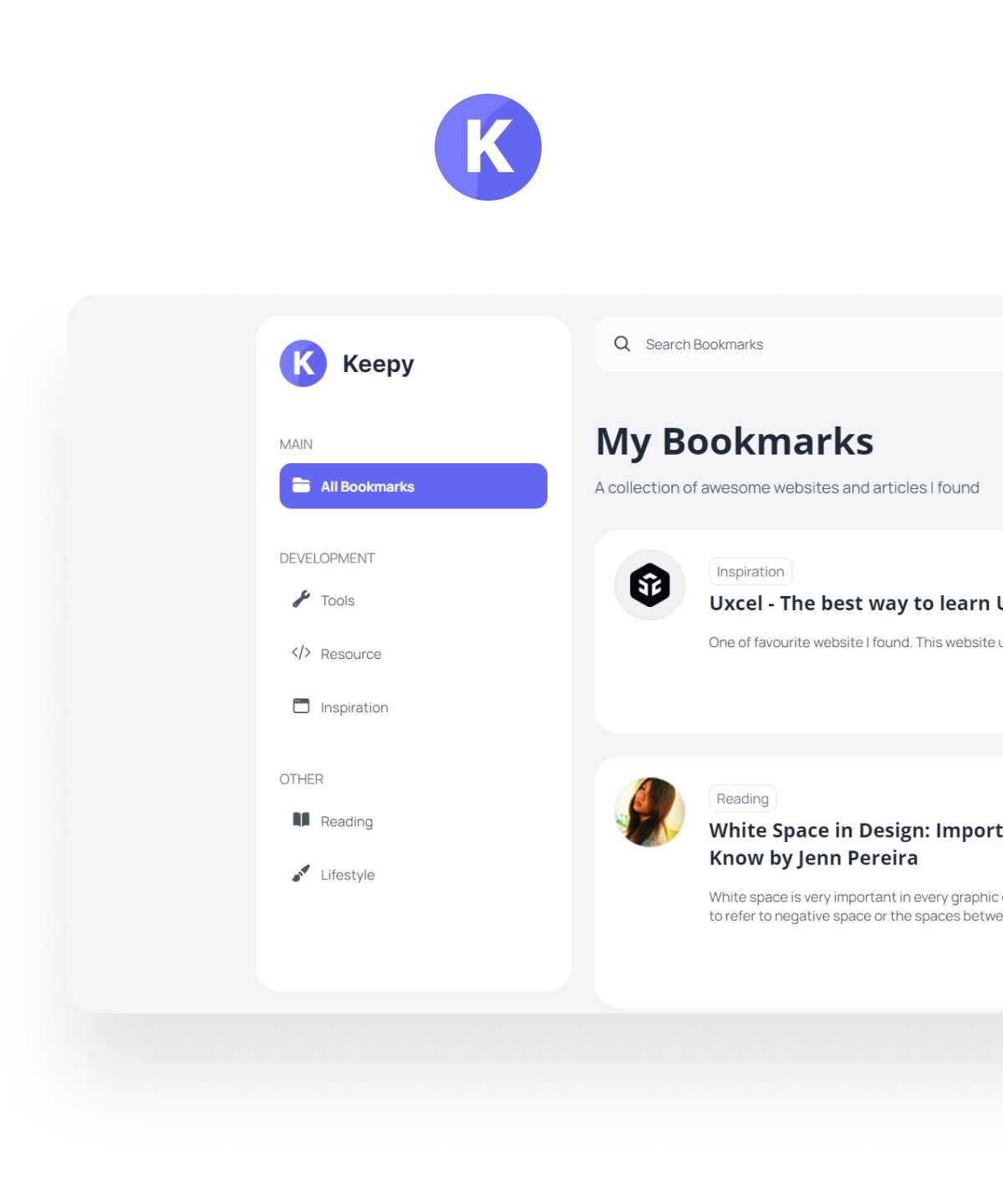 Screenshot of Keepy website