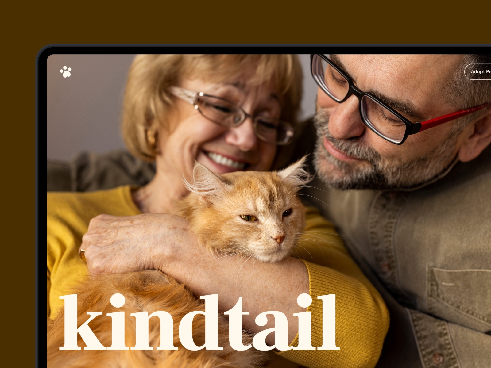 Screenshot of Kindtail website