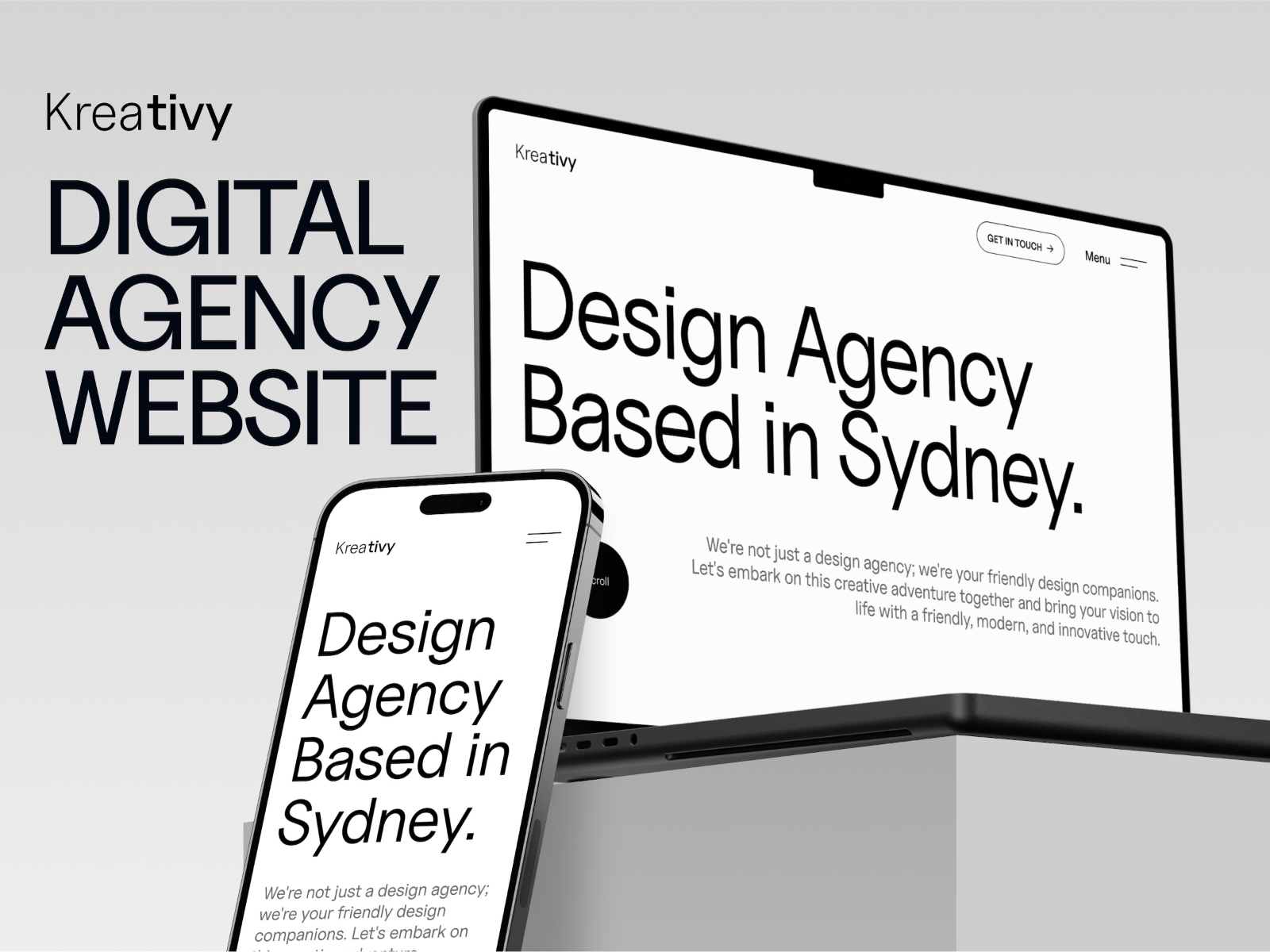 Screenshot of Kreativy website
