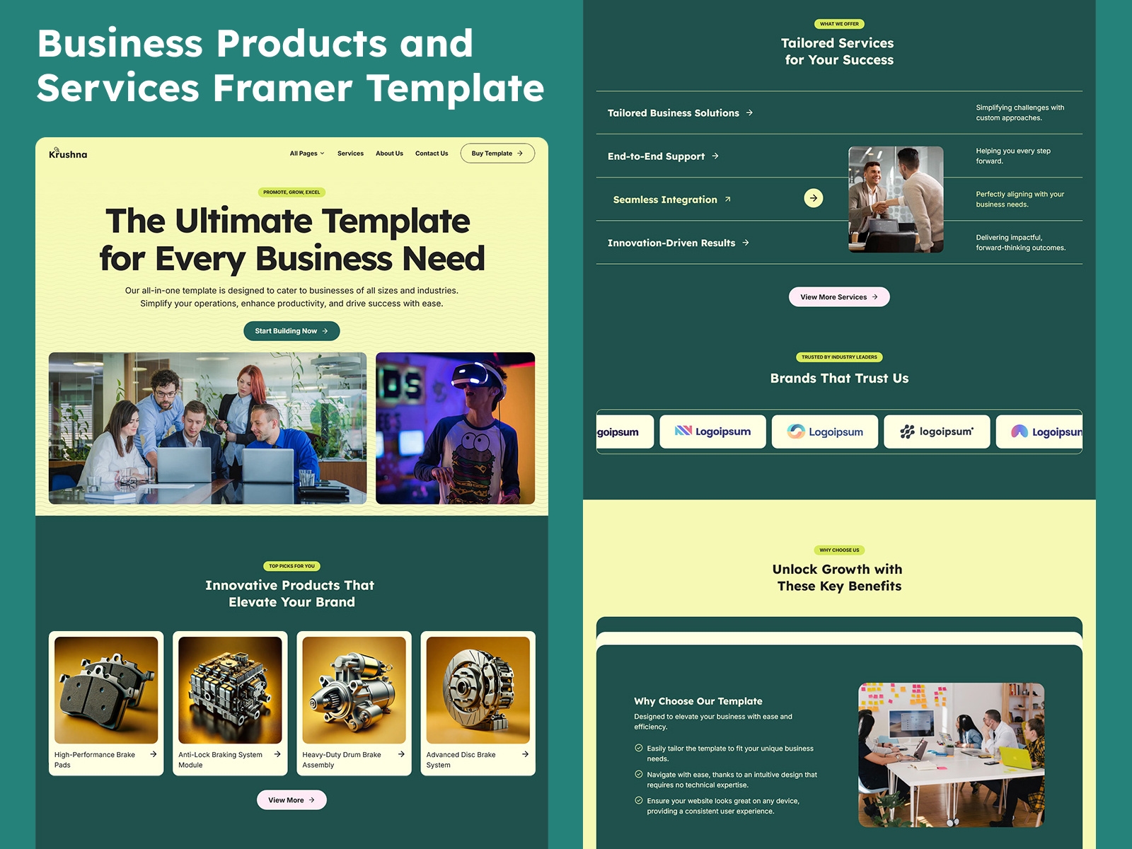 Screenshot of Krushna website