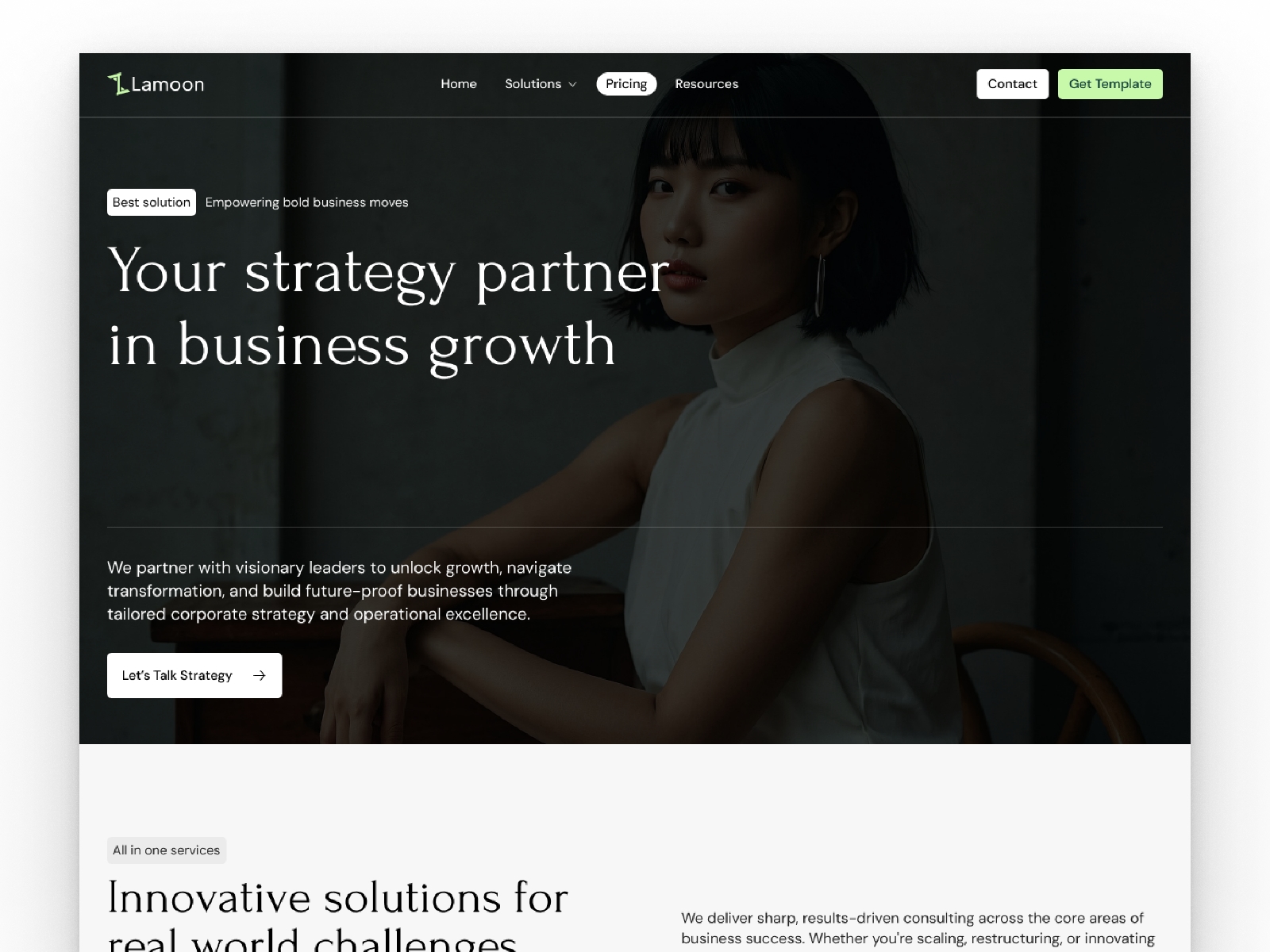 Screenshot of Lamoon website