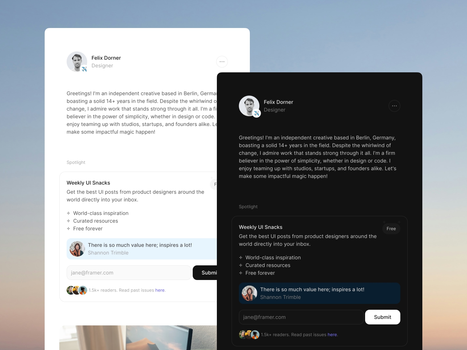 Screenshot of Landly website