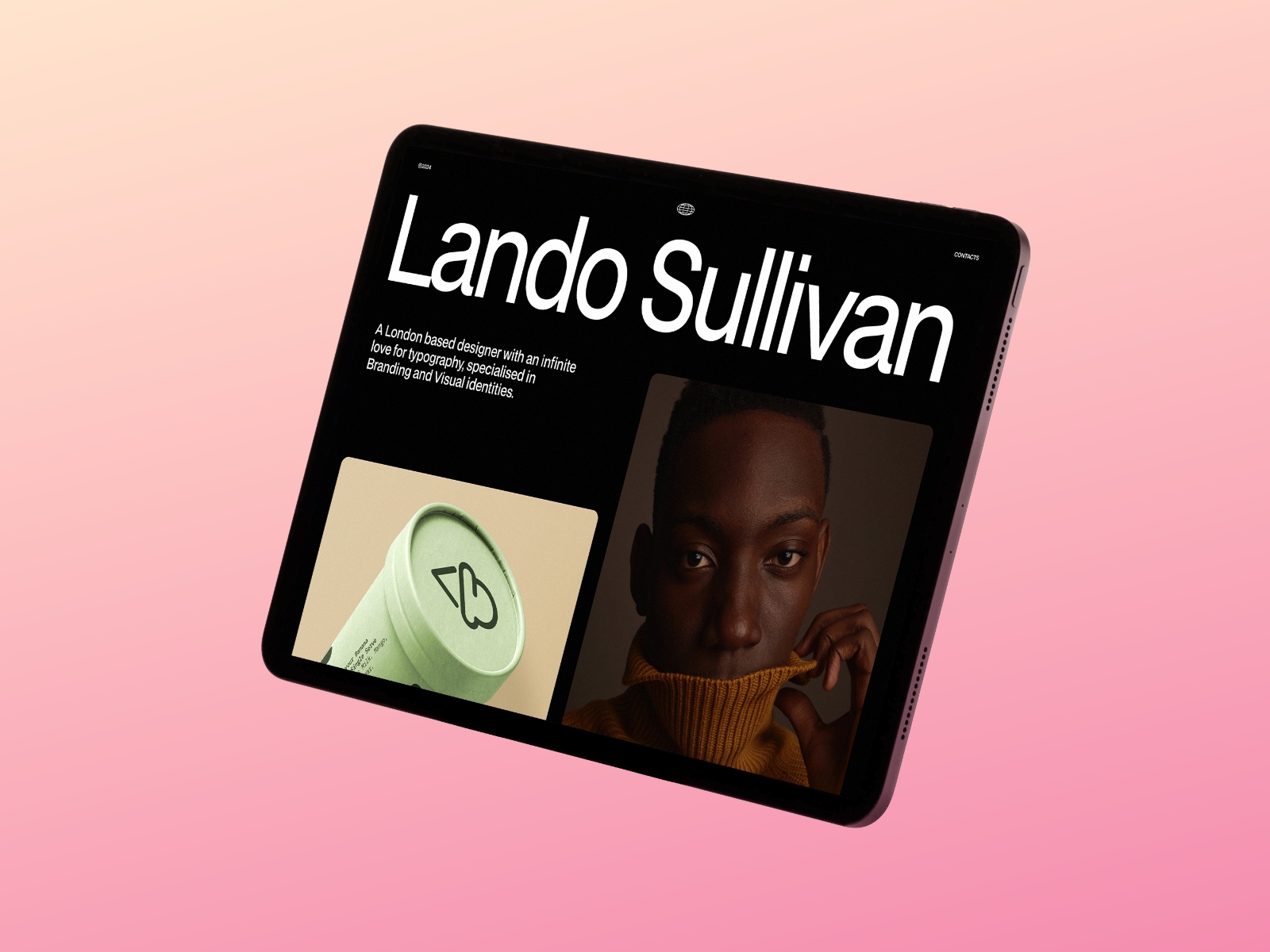 Screenshot of Lando website