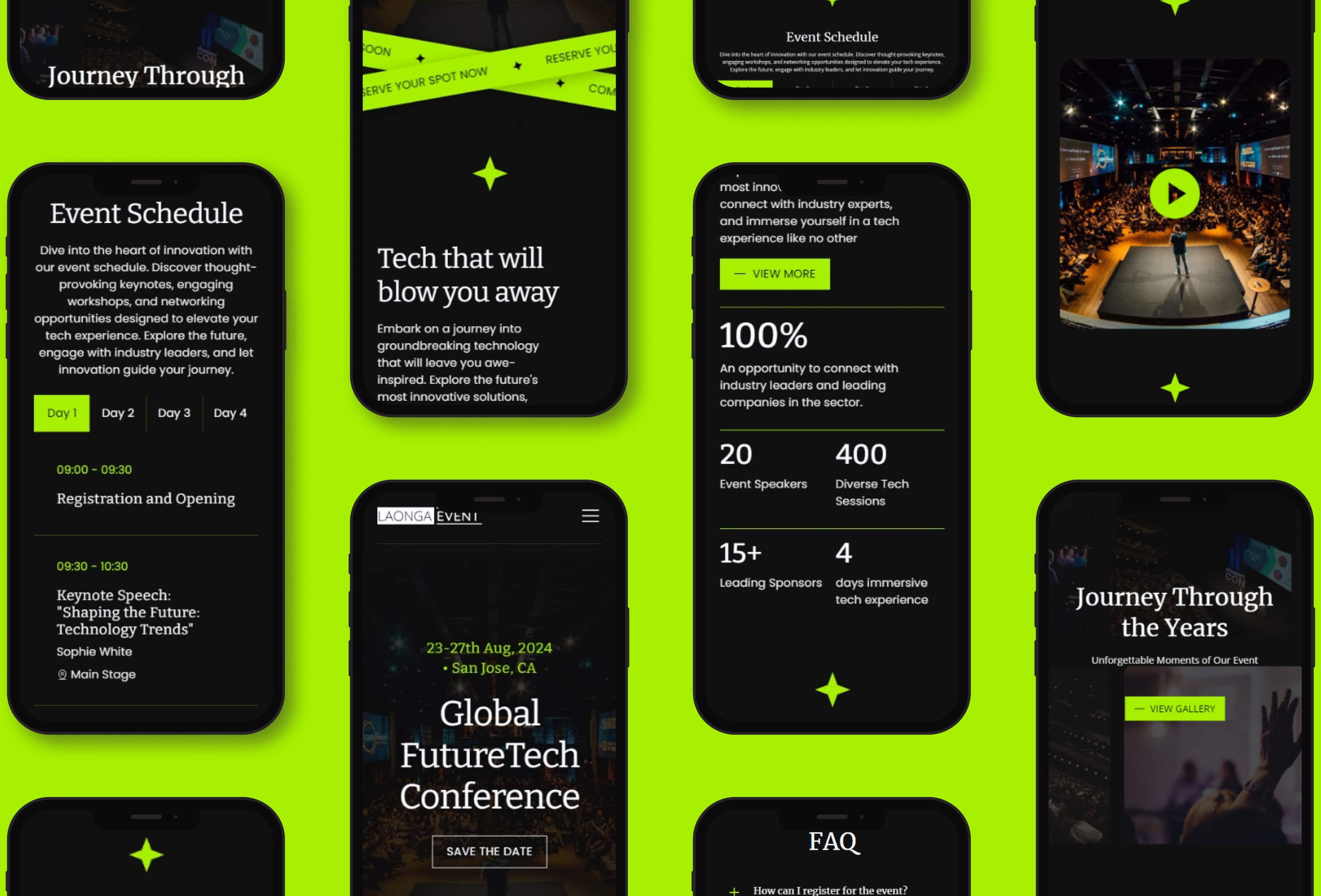 Screenshot 2 of Laonga event conference event template
