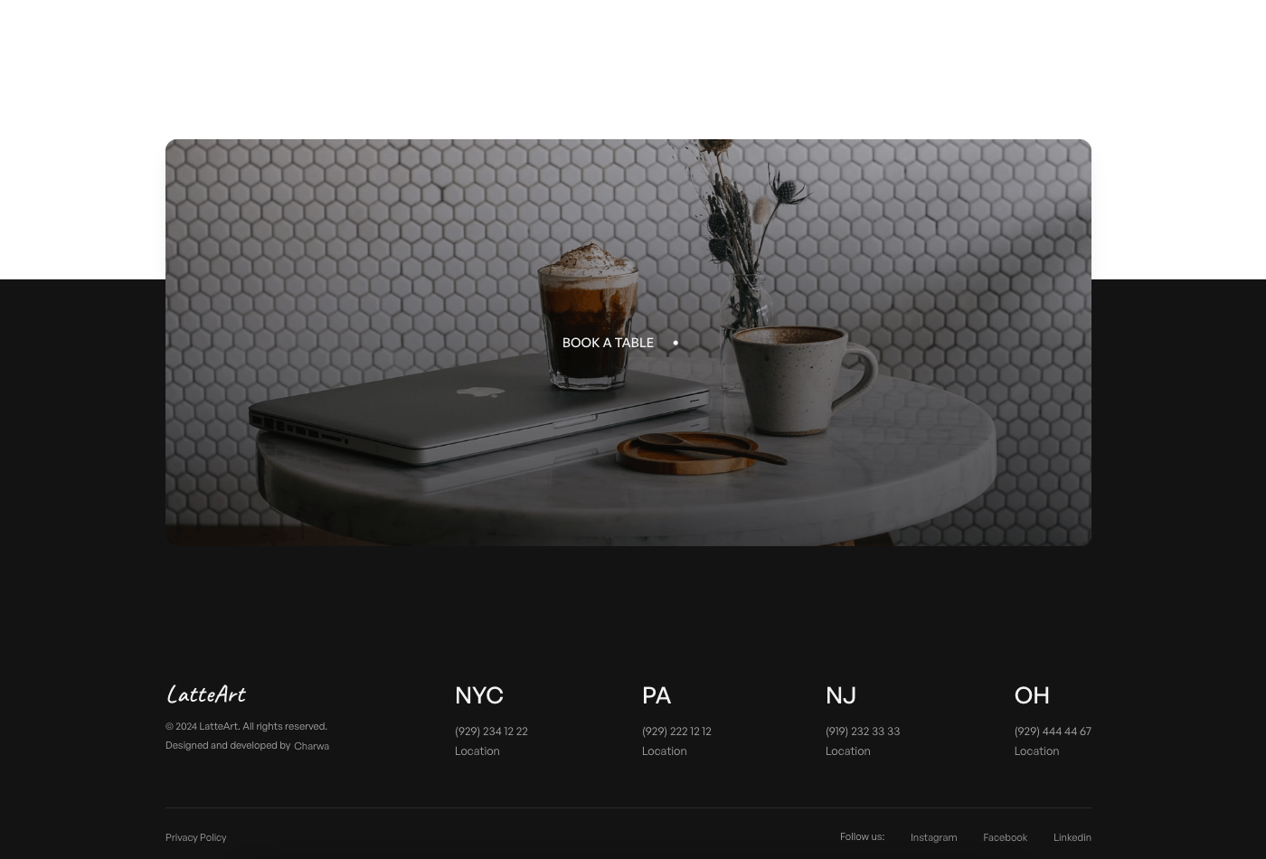 Screenshot of Latteart website