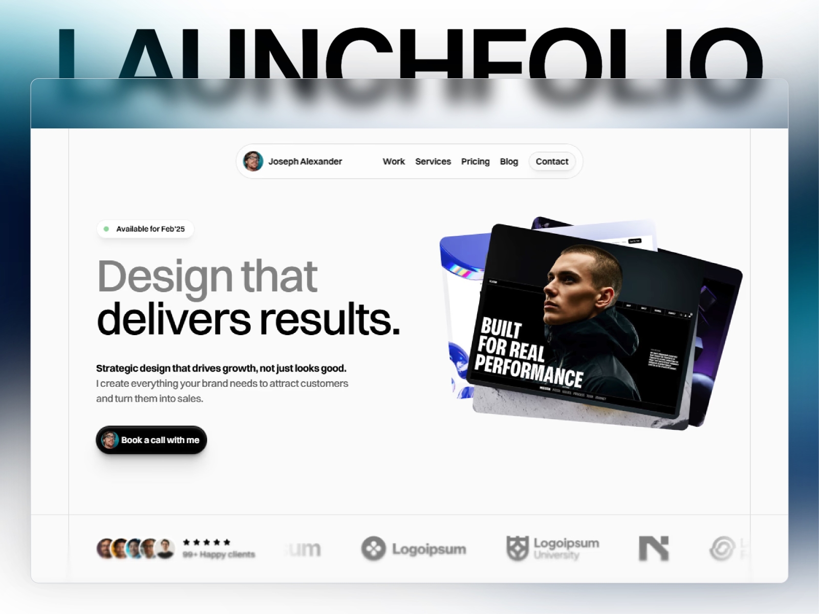 Screenshot of Launchnow website