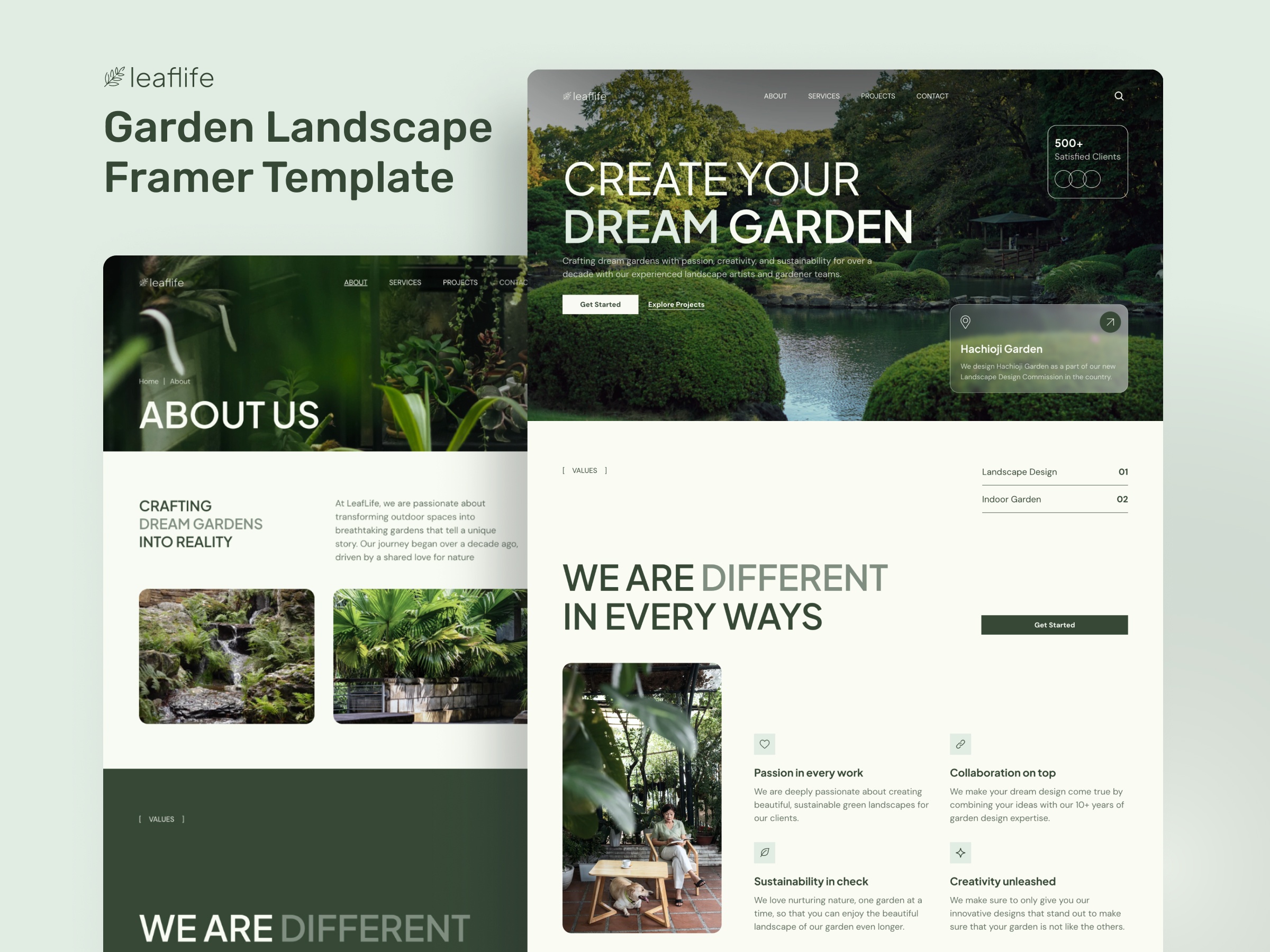 Screenshot of Leaflife website