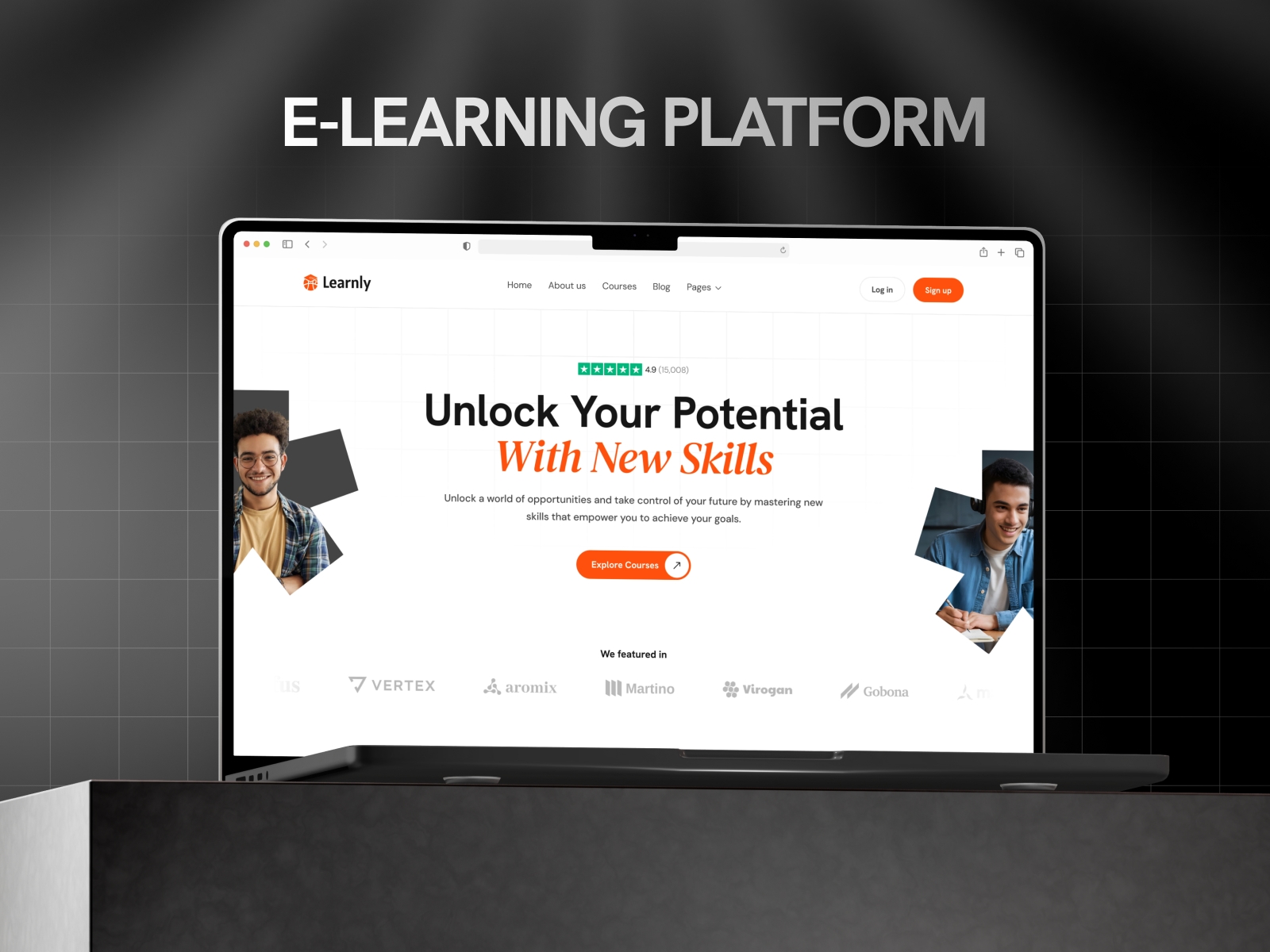 Screenshot of Learnly website