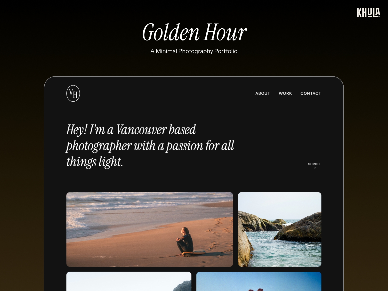 Screenshot of Lens light website
