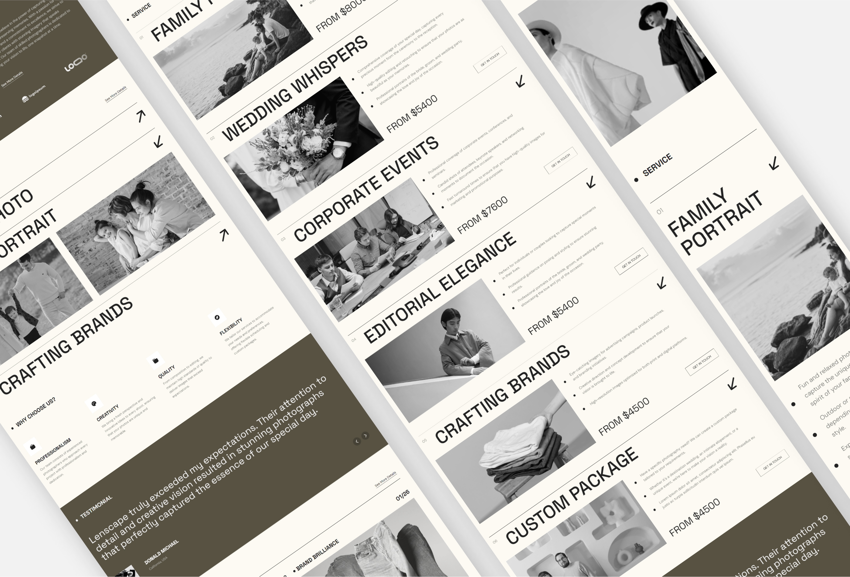 Screenshot 4 of Lenscape photography portfolio