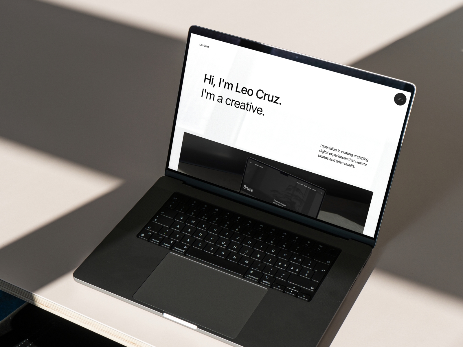 Screenshot of Leo website