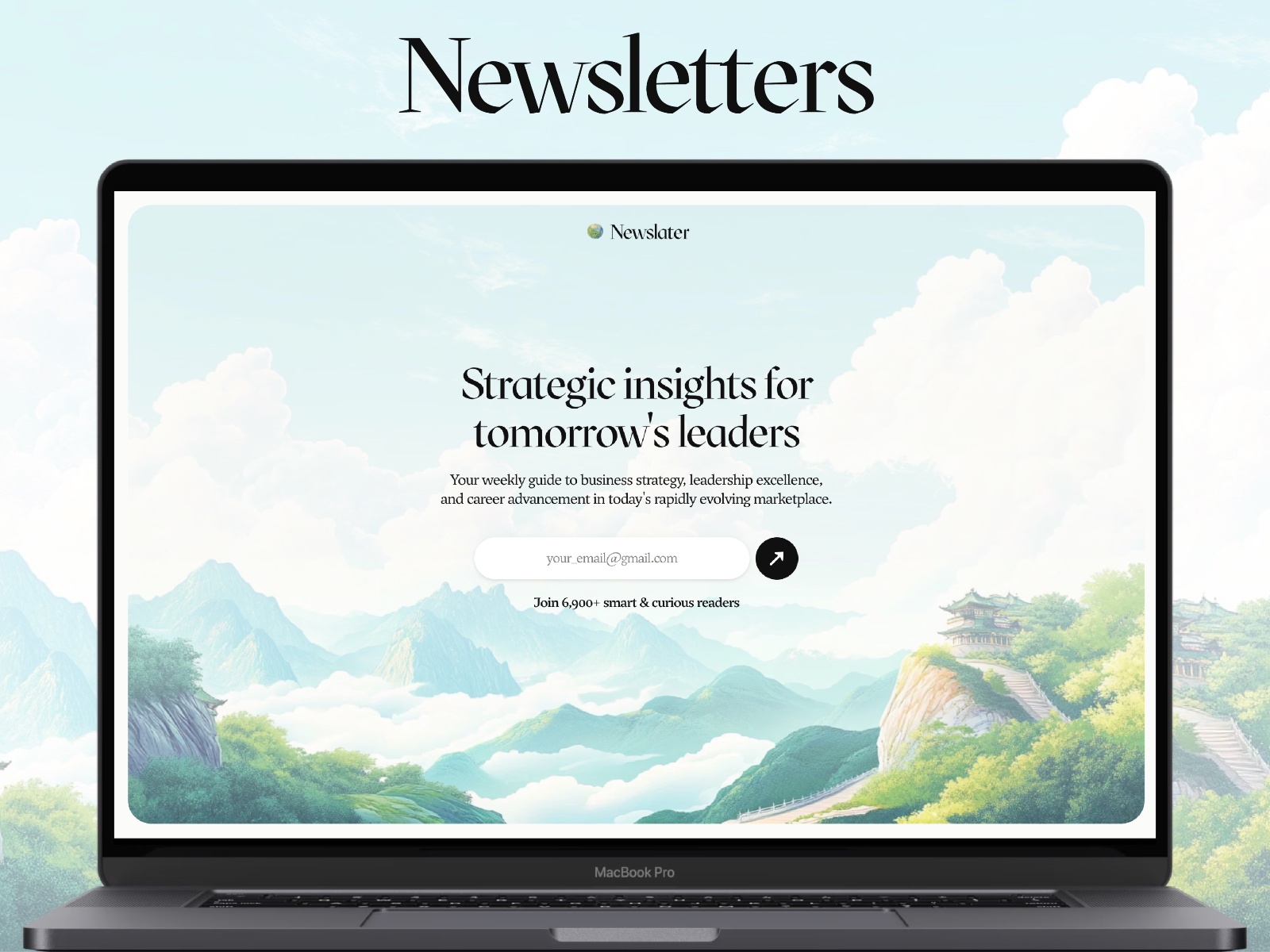 Screenshot of Letterhead website