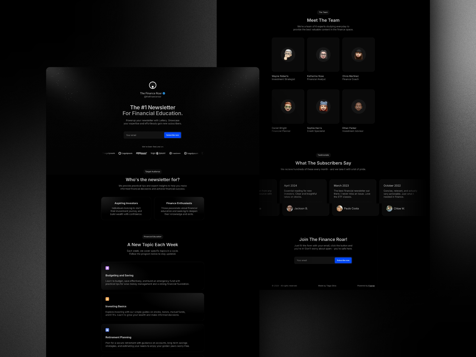 Screenshot of Lettery website