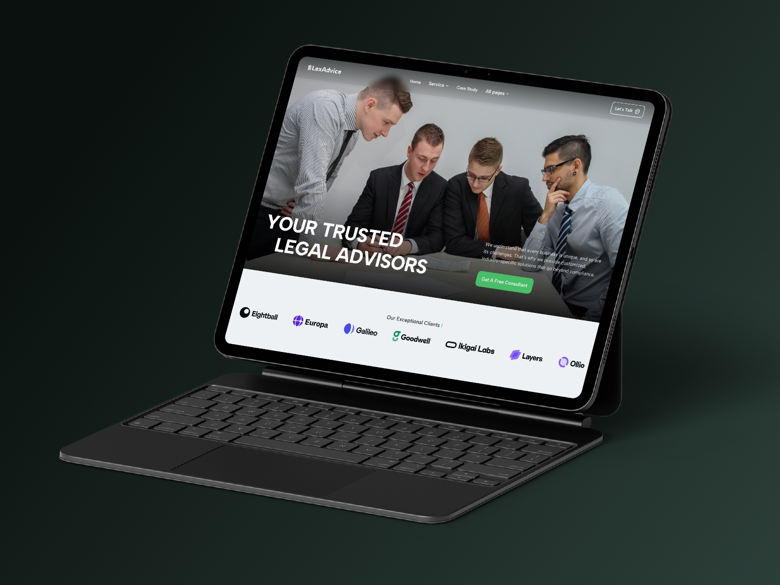 Screenshot of Lexadvice website