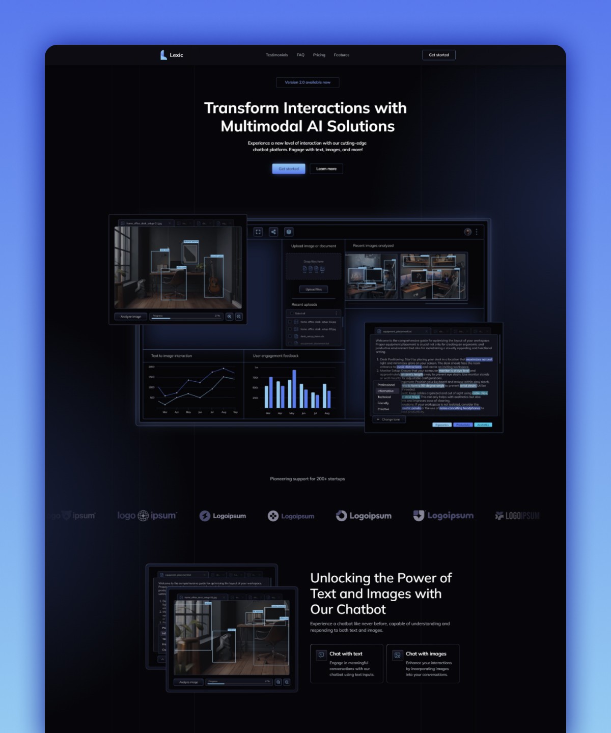Screenshot of Lexic website