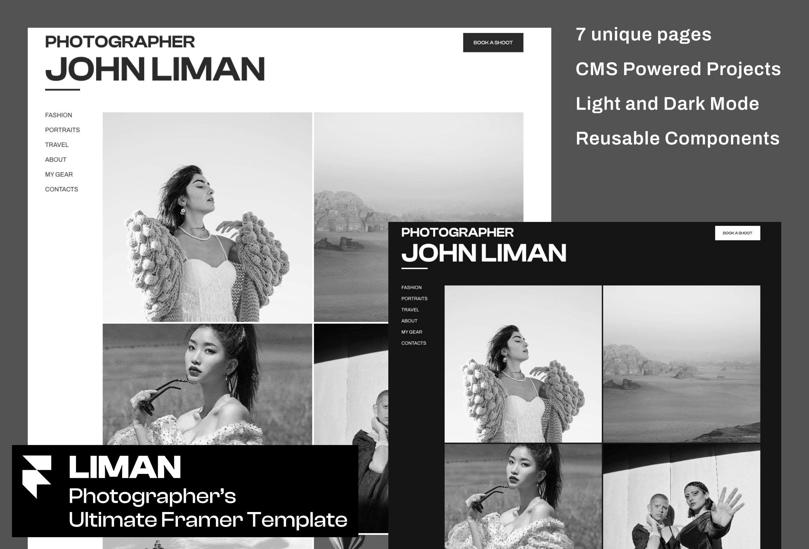 Screenshot 2 of Liman professional template for photographers