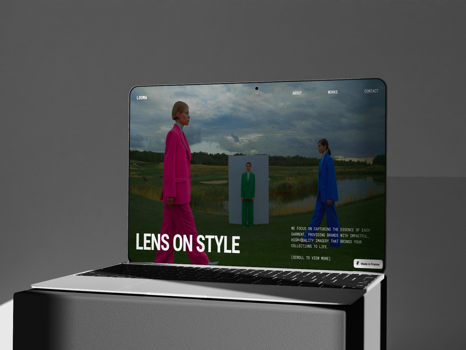 Screenshot of Looma website