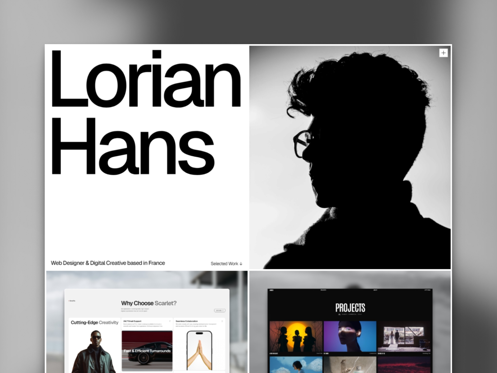 Screenshot of Lorian website