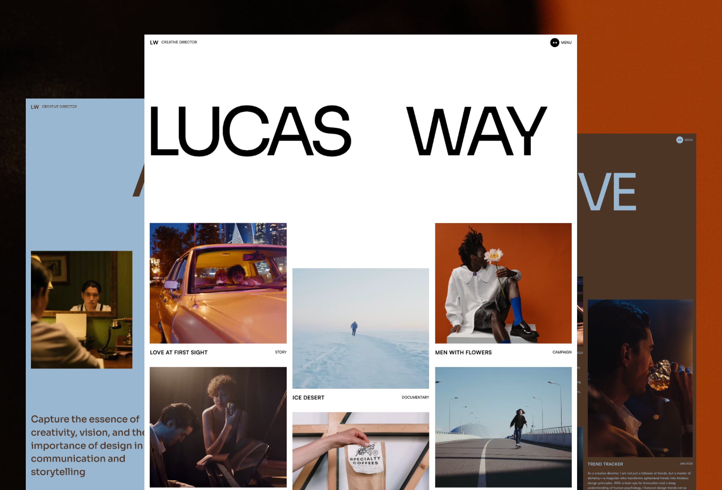 Screenshot 2 of Lucas way creative portfolio template