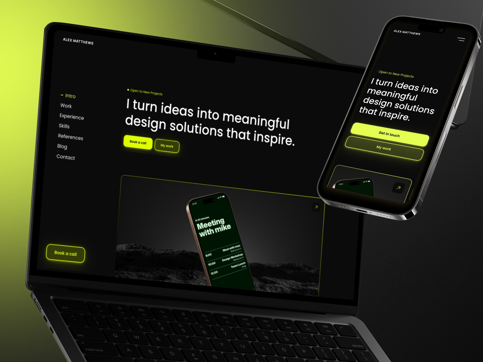 Screenshot of Lume website