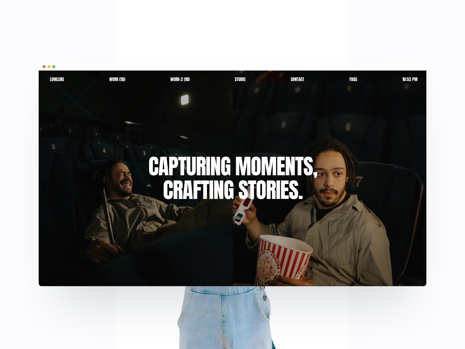 Screenshot of Lumlens website