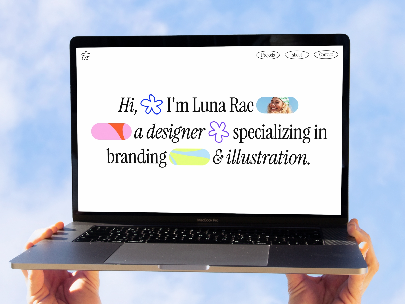Screenshot of Luna website
