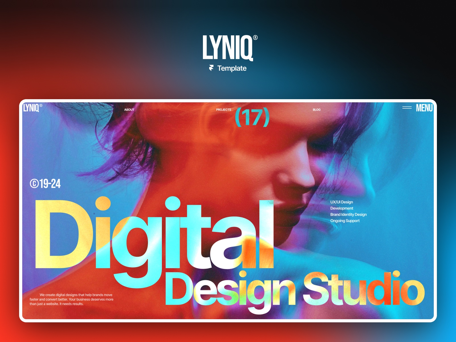 Screenshot of Lyniq website