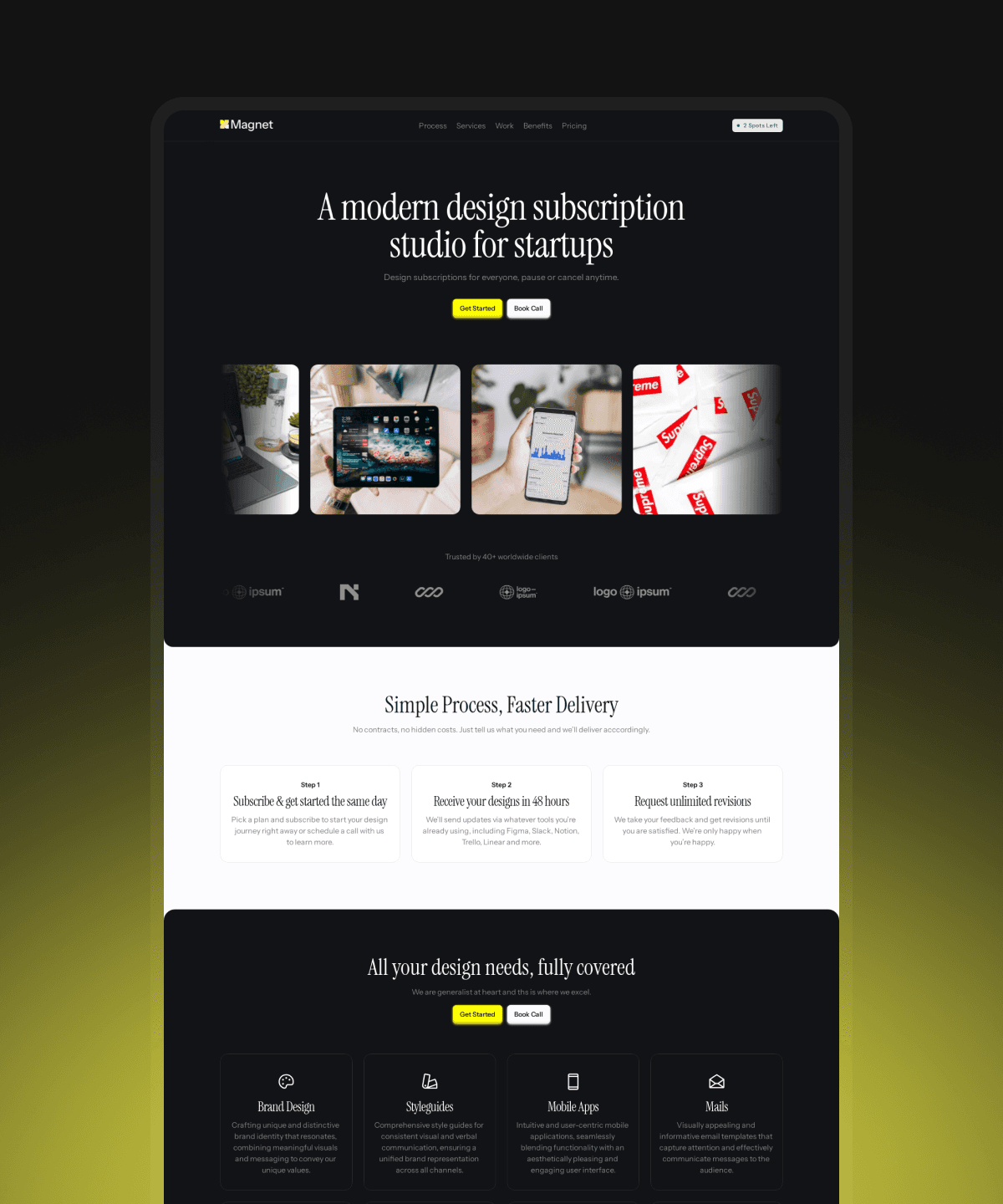 Screenshot 2 of Magnet subscription productize agency template