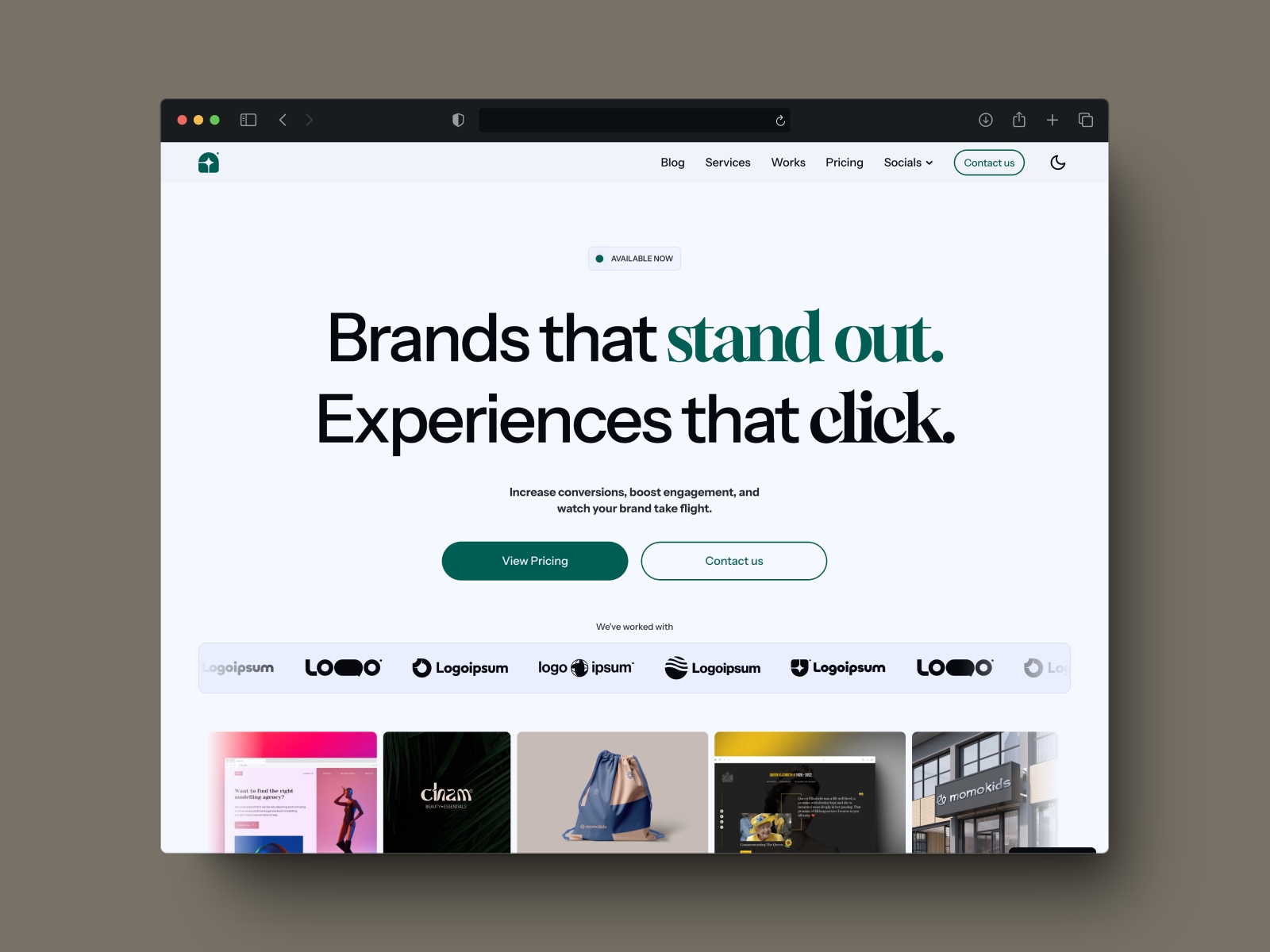 Screenshot of Mangostudio website