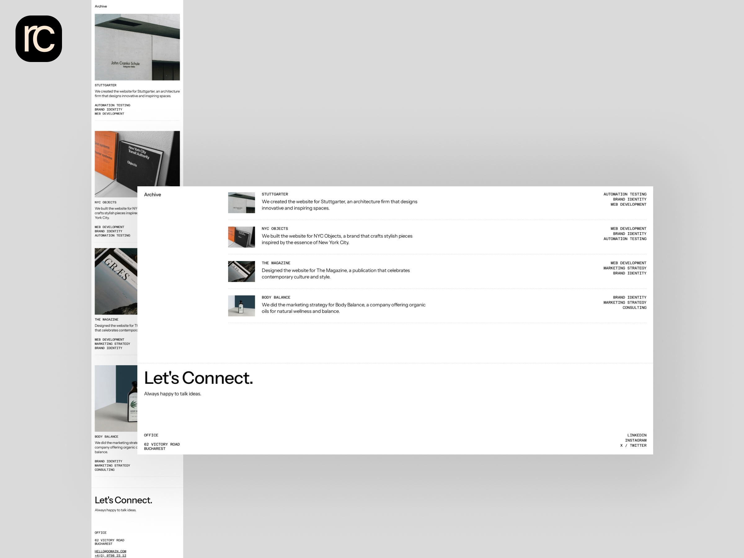 Screenshot 4 of Marcelos creative portfolio template