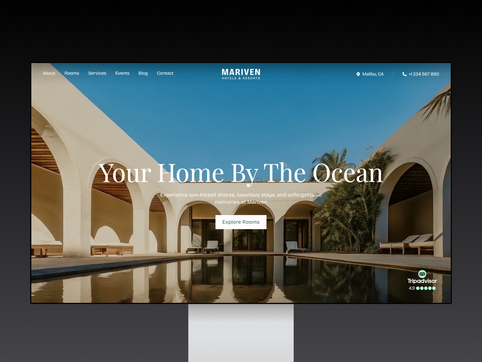 Screenshot of Mariven website