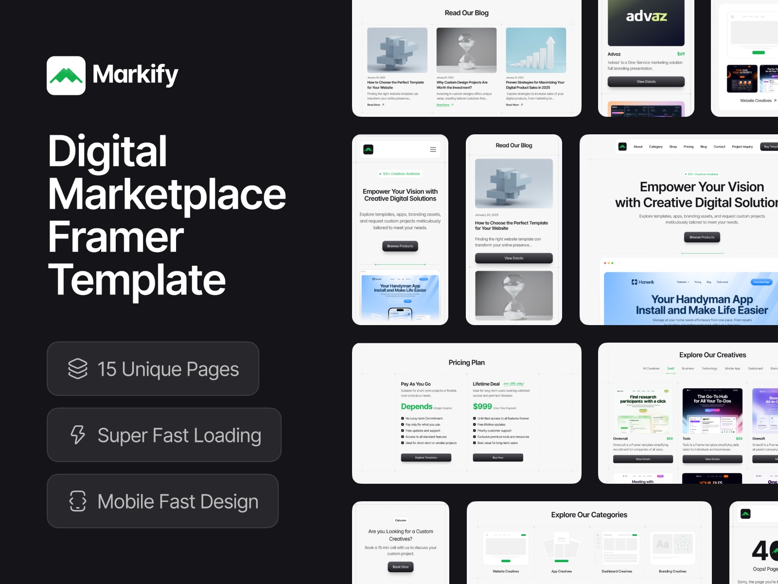 Screenshot of Markify website