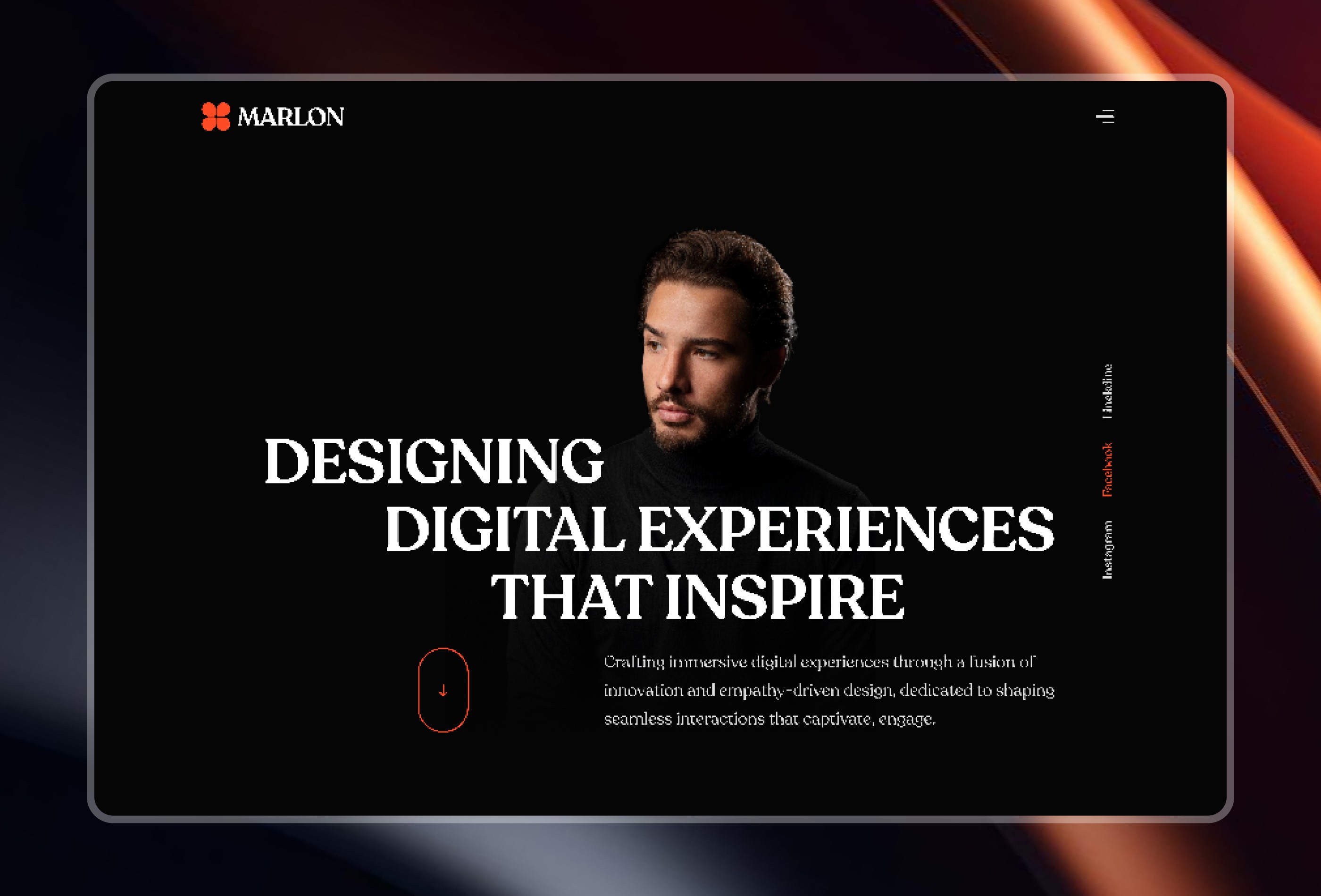 Screenshot 2 of Marlon harvey portfolio template