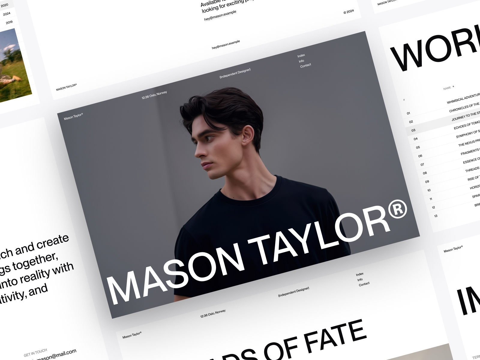 Screenshot of Mason website