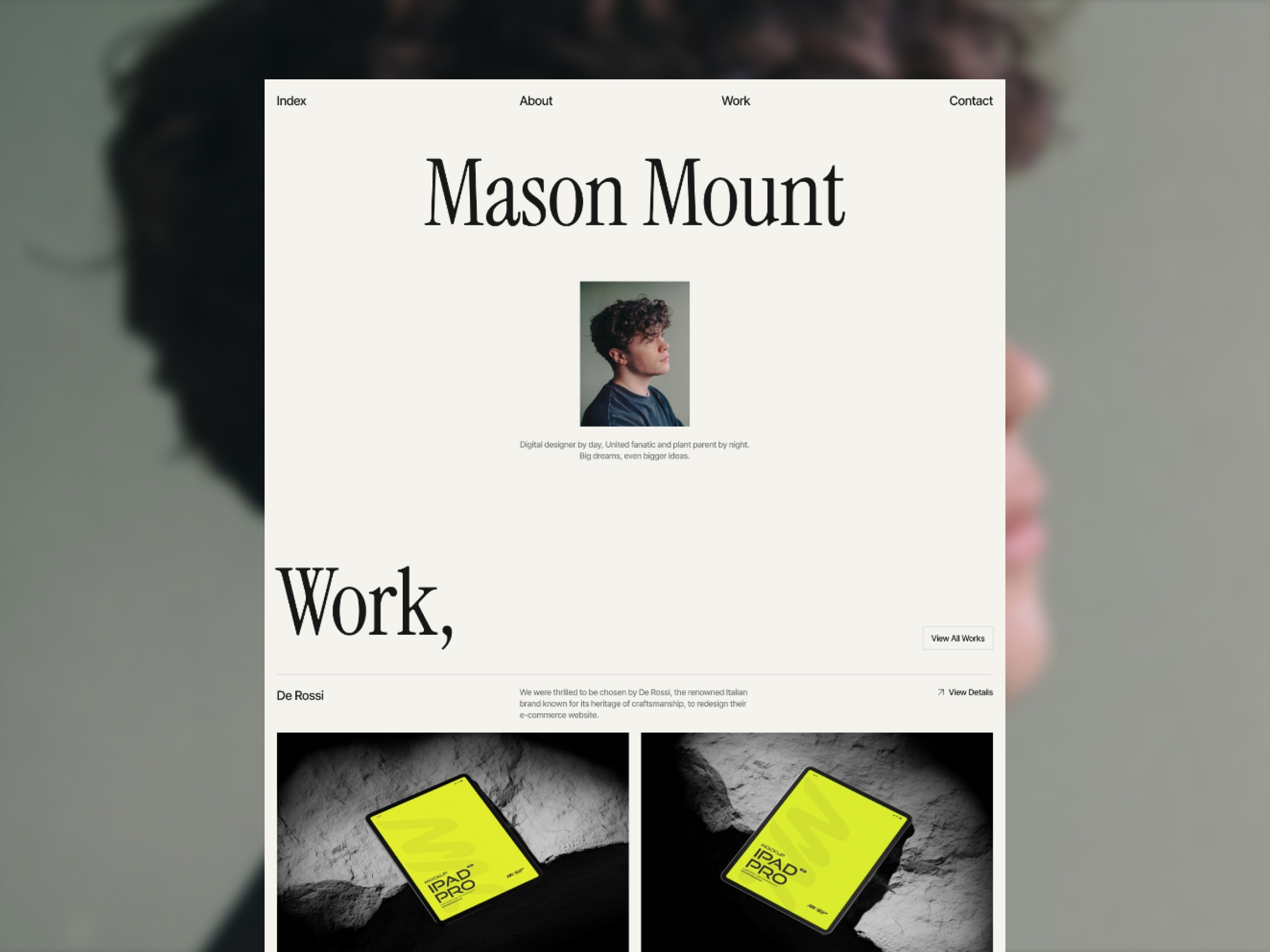 Screenshot of Masonmount website