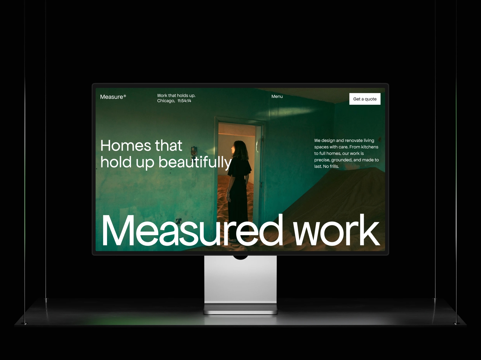 Screenshot of Measure website