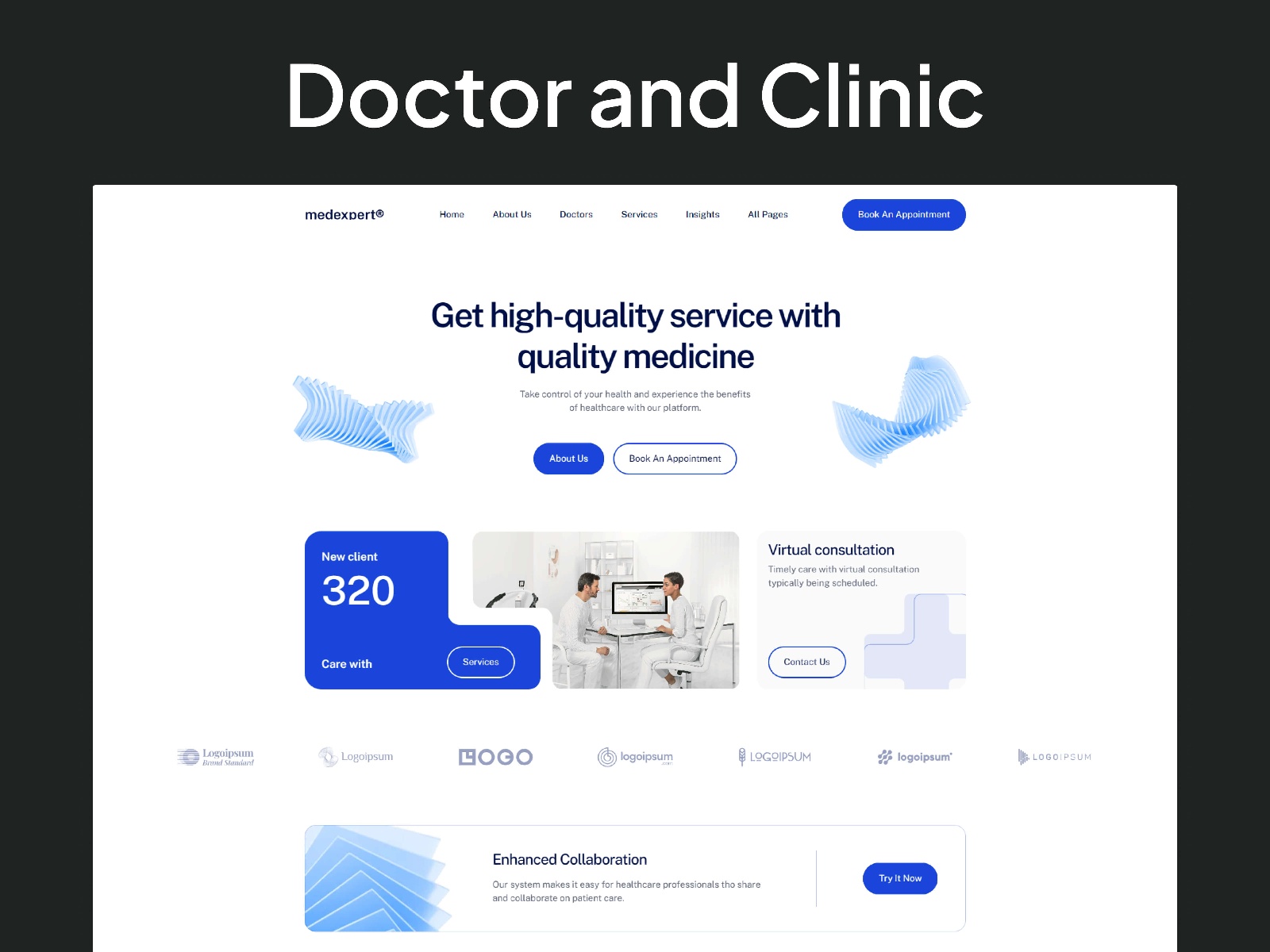Screenshot of Medexpert website